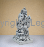 Ganesh Seated- Grey finish (Small) - Image 2