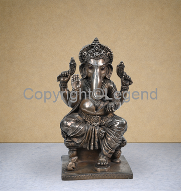 Ganesh- Seated brass  alloy