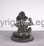 Ganesh Playing Flute (Small) Brass Alloy - Image 4
