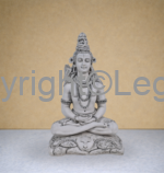Lord Shiva Seated Grey Finish