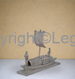 Boatmen Plying Goods on Boat - Grey Finish - Image 3