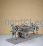 Cart Pullers Carrying Bricks- Grey Finish - Image 3