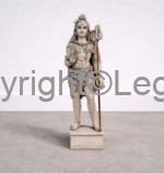 Lord Shiva Standing Grey Finish