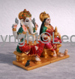 Lakshmi Ganesh Set Painted - Image 5