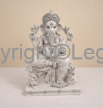 Ganesh Seated Grey Finish