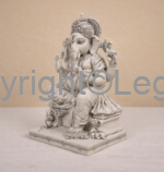 Ganesh Seated Grey Finish - Image 2