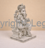 Ganesh Seated Grey Finish - Image 3