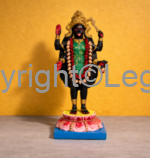 KaliMa standing on lotus Painted