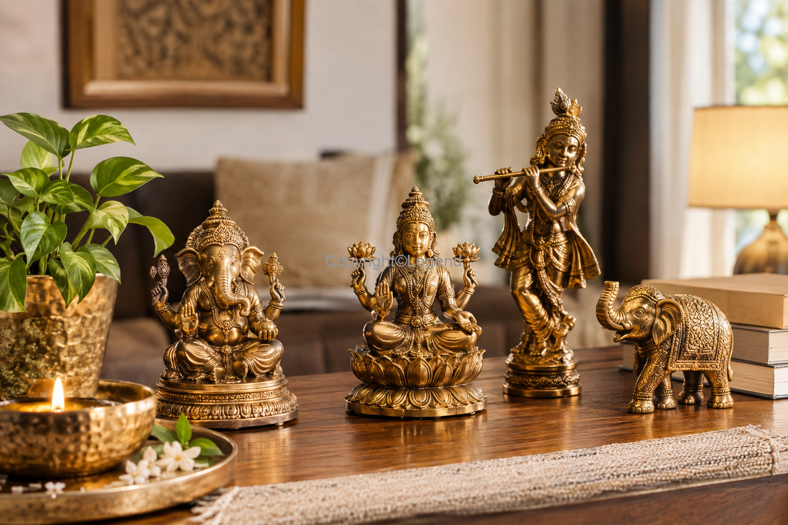 Traditional Indian gifts with brass idols and home décor (Blog 1)